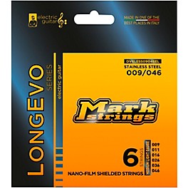 Markbass Longevo Series Nanofilm Shielded Stainless Steel Electric Guitar Stings (9-46)