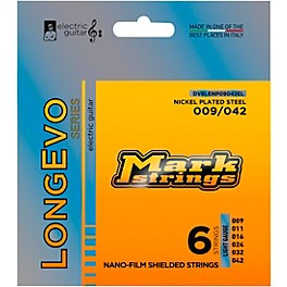 Markbass Longevo Series Nanofilm Shielded Nickel Plated Steel Electric Guitar Strings (9-42)