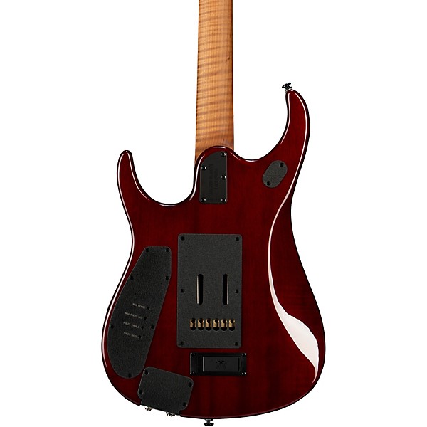 Ernie Ball Music Man JP15 6-String Electric Guitar Red Tide Flame