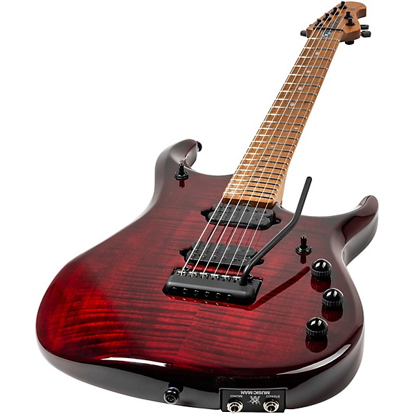 Ernie Ball Music Man JP15 6-String Electric Guitar Red Tide Flame