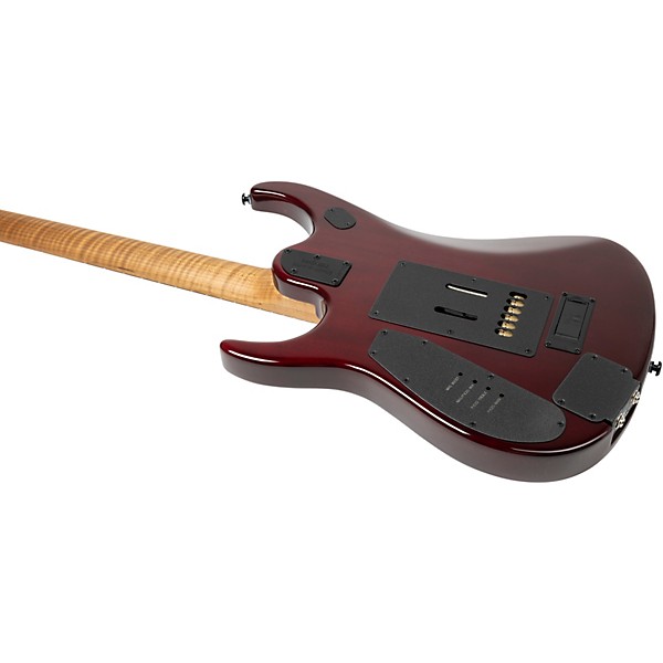 Ernie Ball Music Man JP15 6-String Electric Guitar Red Tide Flame