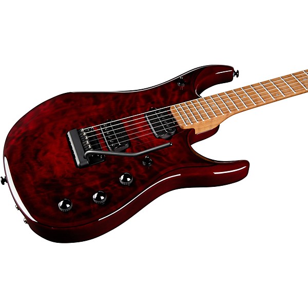 Ernie Ball Music Man JP15 Electric Guitar Red Tide Quilt