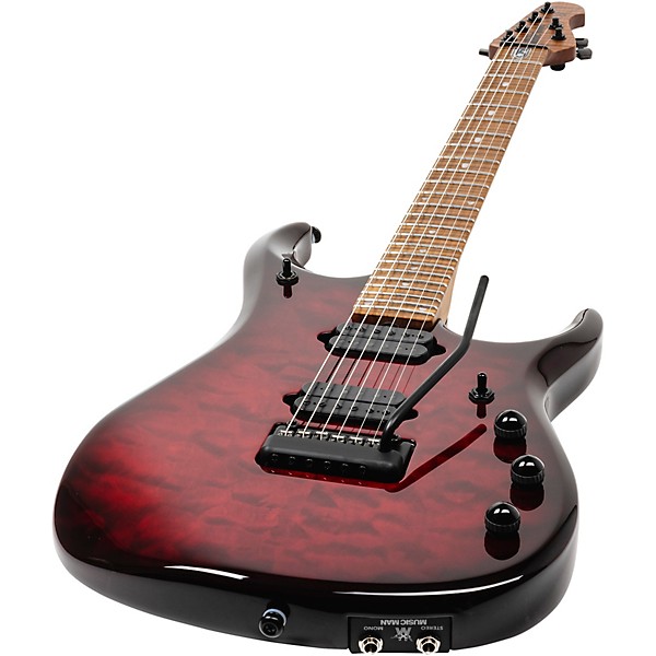 Ernie Ball Music Man JP15 Electric Guitar Red Tide Quilt