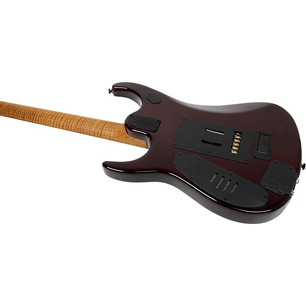 Ernie Ball Music Man JP15 Electric Guitar Red Tide Quilt