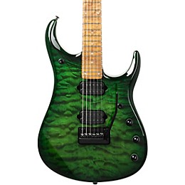 Ernie Ball Music Man JP15 6-String Electric Guitar Green Tiger Eye Quilt
