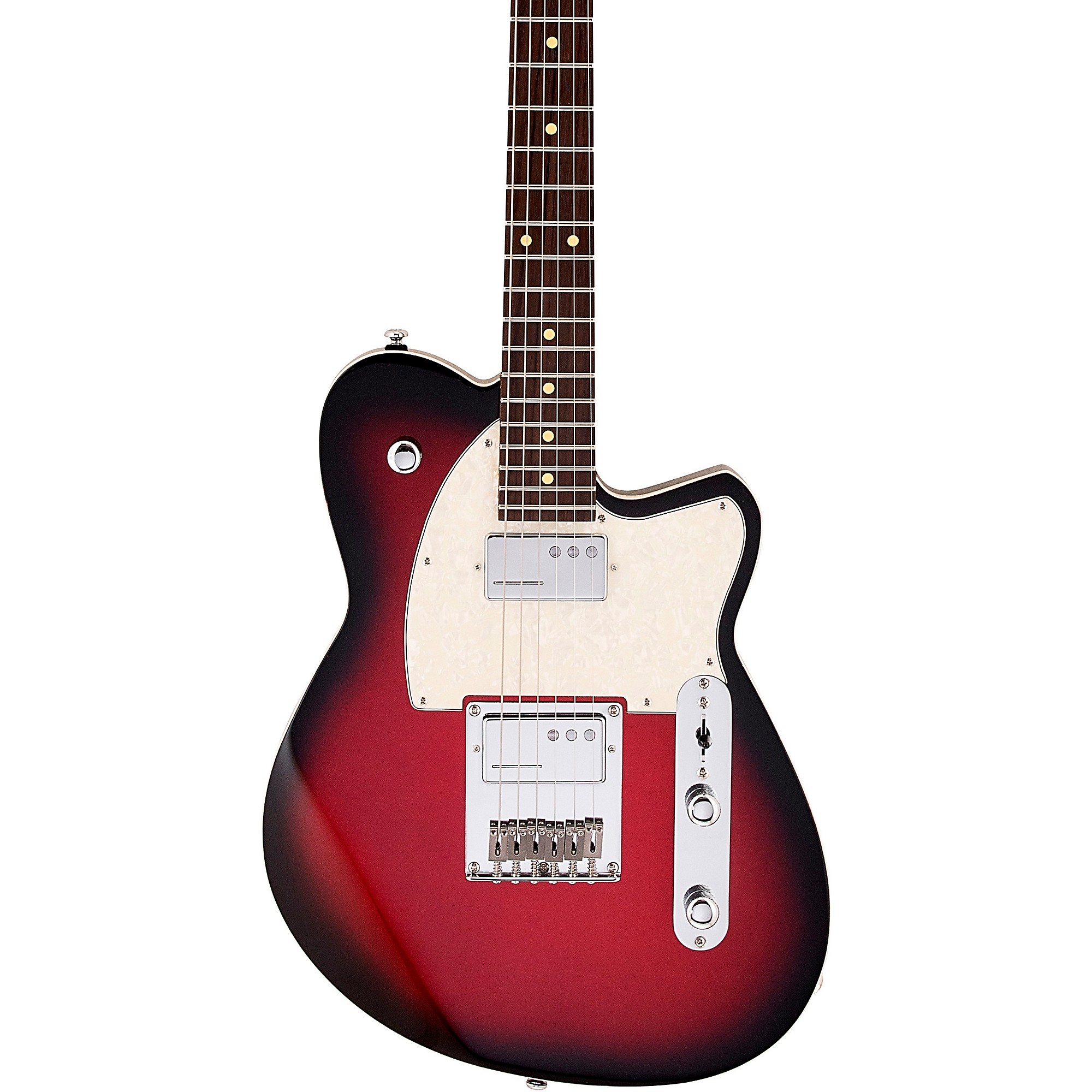Reverend Crosscut Electric Guitar, Rosewood, Metallic Red Burst