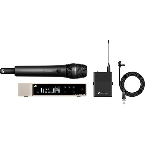 Open Box Sennheiser EW-D Evolution Wireless Digital System With ME 2 Omnidirectional Lavalier and 835 Microphone Module Le...