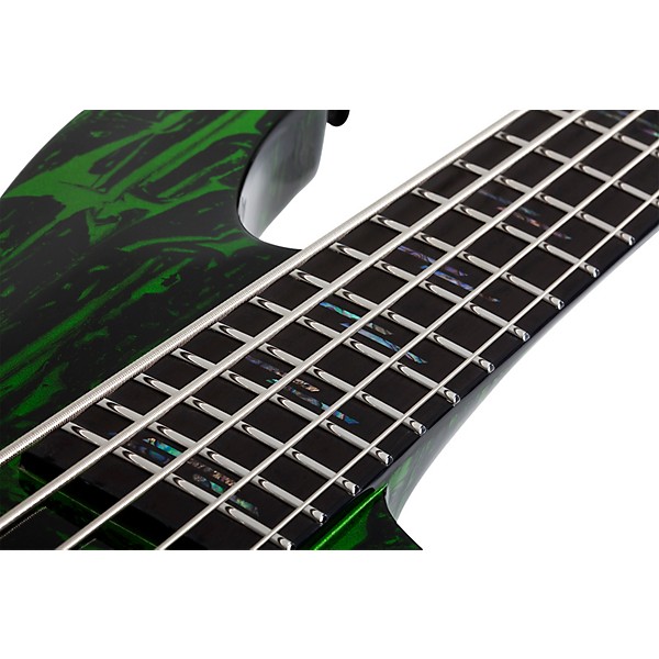 Schecter Guitar Research C-5 Silver Mountain 5-String Electric Bass Toxic Venom
