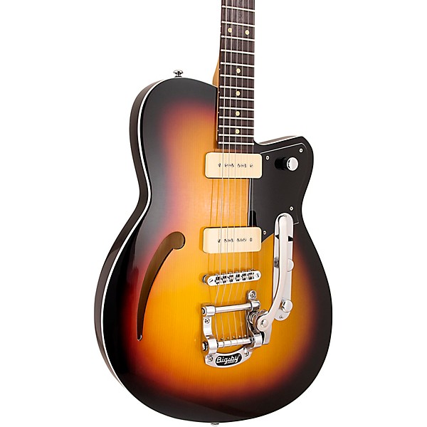 Reverend Club King 290 Rosewood Fingerboard Electric Guitar 3 Tone Burst