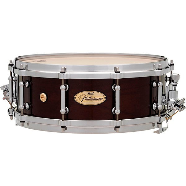 Pearl Philharmonic Maple Snare Drum 14 x 5 in. High Gloss Walnut Bordeaux
