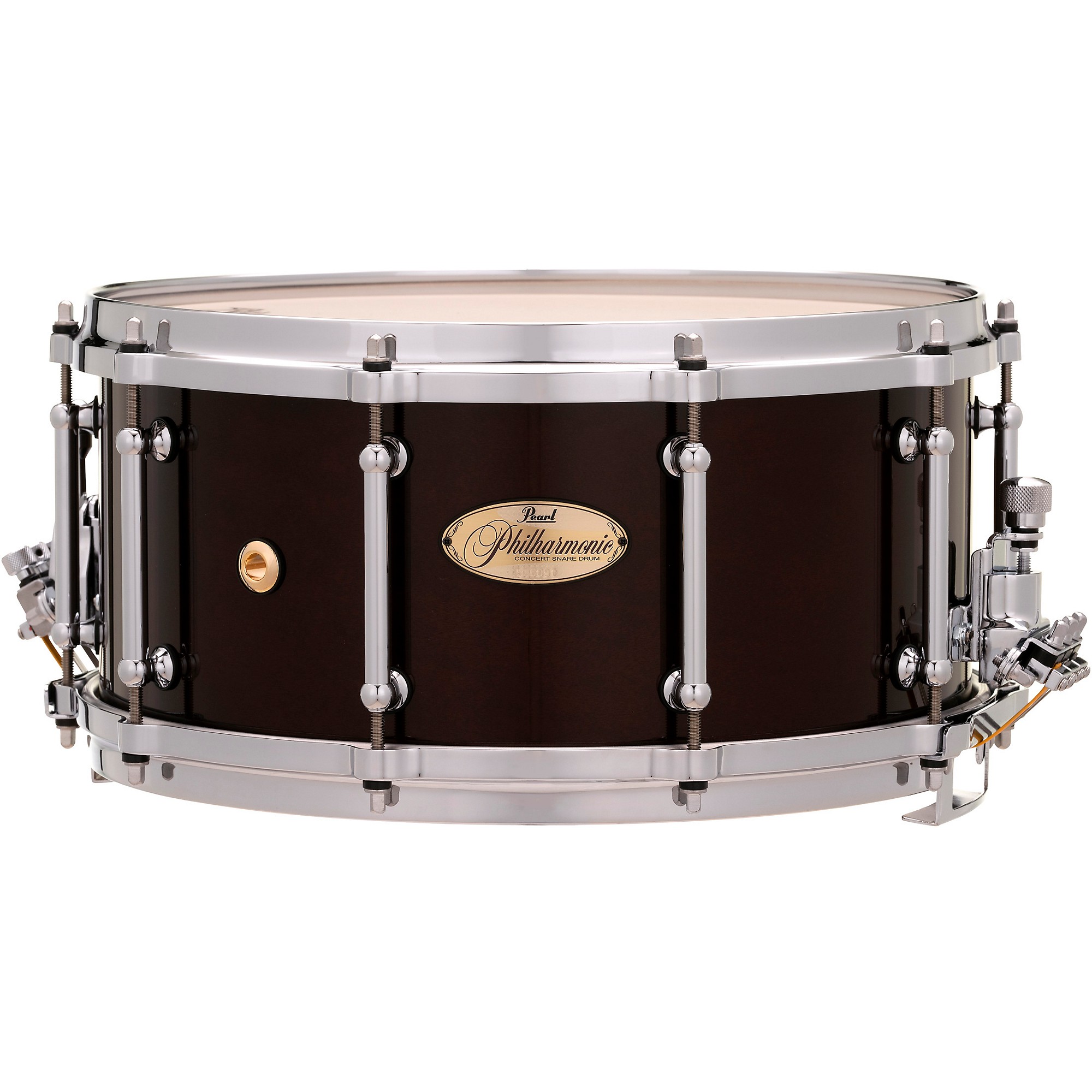 Pearl Philharmonic Brass Snare Drum - 6.5-inch x 14-inch, Black Nickel