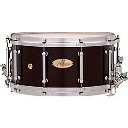 Pearl Philharmonic Maple Snare Drum 14 x 6.5 in. High Gloss Walnut Bordeaux