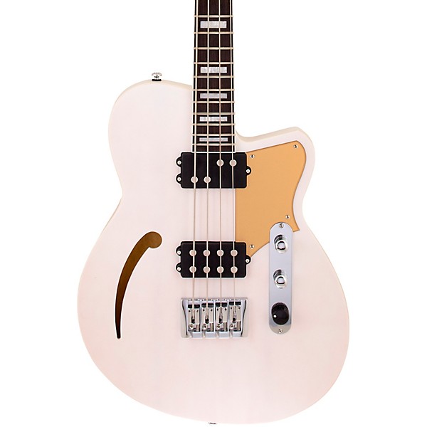 Reverend Dub King Electric Bass Guitar Transparent White