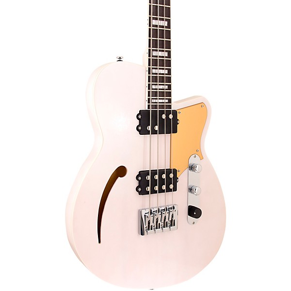 Reverend Dub King Electric Bass Guitar Transparent White
