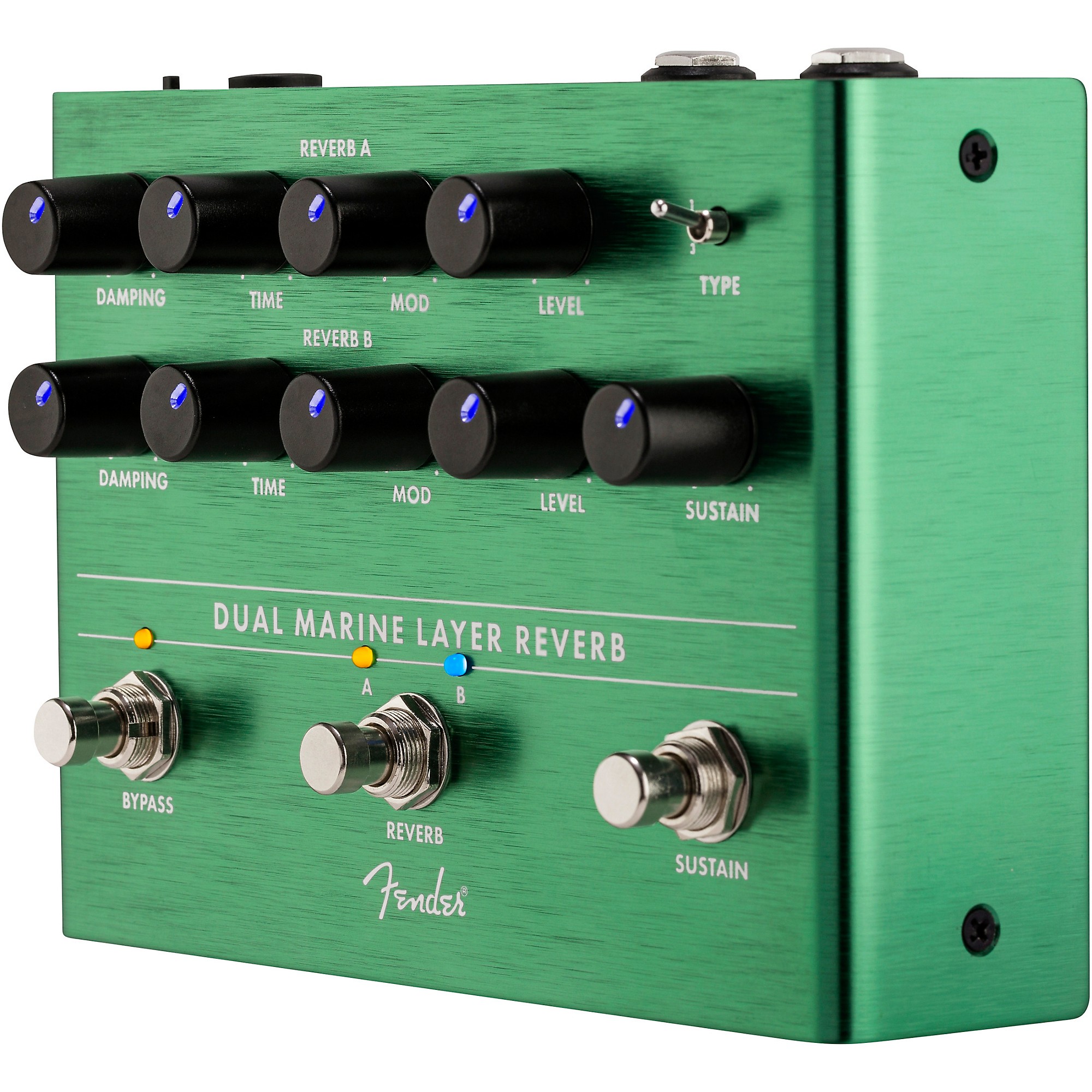 Fender Dual Marine Layer Reverb Effects Pedal Green | Guitar Center