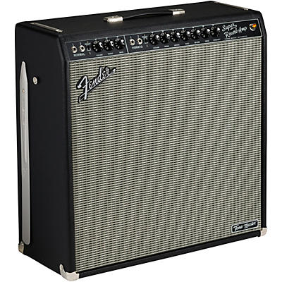 Fender Tone Master Super Reverb 45W 4X10 Guitar Combo Amp Black And Silver for sale