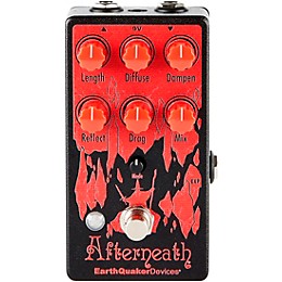 EarthQuaker Devices Afterneath V3 Reverb Effects Pedal Red