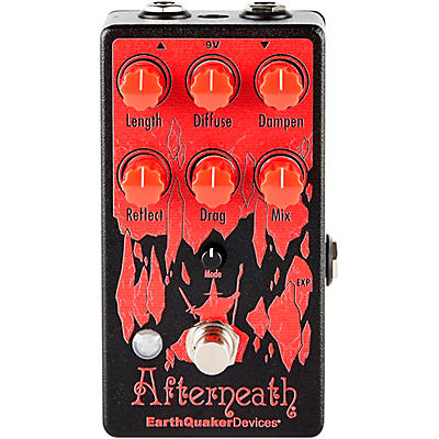 Earthquaker Devices Afterneath V3 Reverb Effects Pedal Red for sale