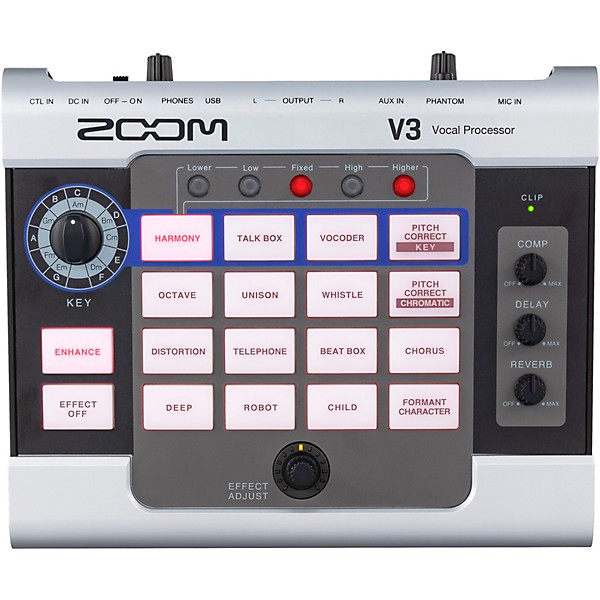 Zoom V3 Vocal Processor | Guitar Center