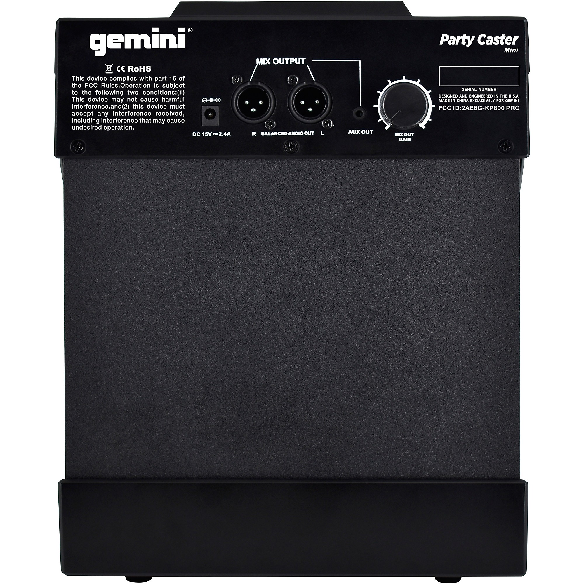 gemini party caster karaoke speaker