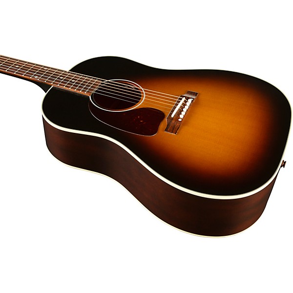 Gibson J-45 Standard Left-Handed Acoustic-Electric Guitar Vintage Sunburst