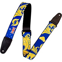 Levy's Nita Strauss Signature Polyester Guitar Strap Blue/Gold