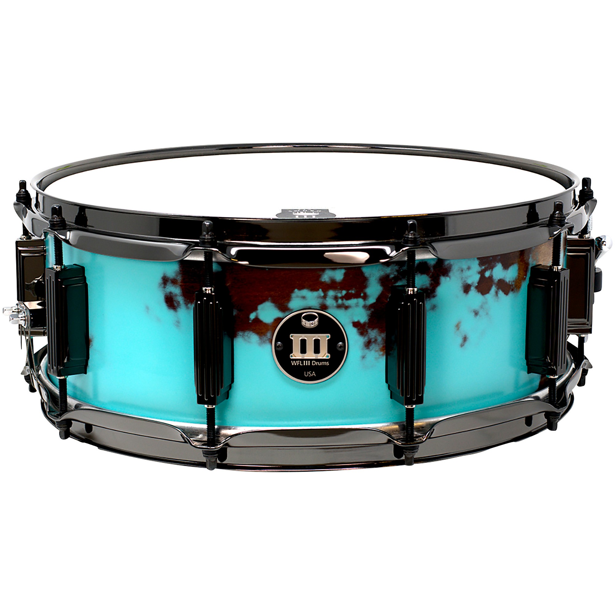 WFLIII Drums Maple Snare Drum 14 x 5.5 in. Patina Black | Guitar