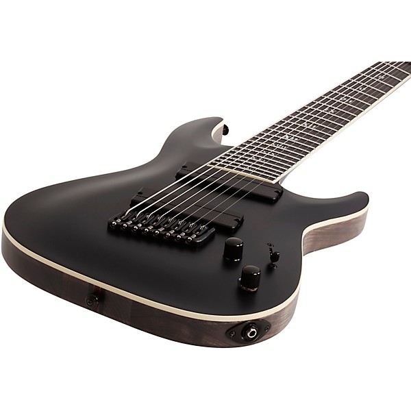 Schecter Guitar Research C-8 MS SLS Elite Evil Twin 8-String Electric Guitar Satin Black