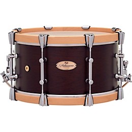 Pearl Philharmonic African Mahogany Snare Drum 15 x 8 in. Matte Walnut Mahogany