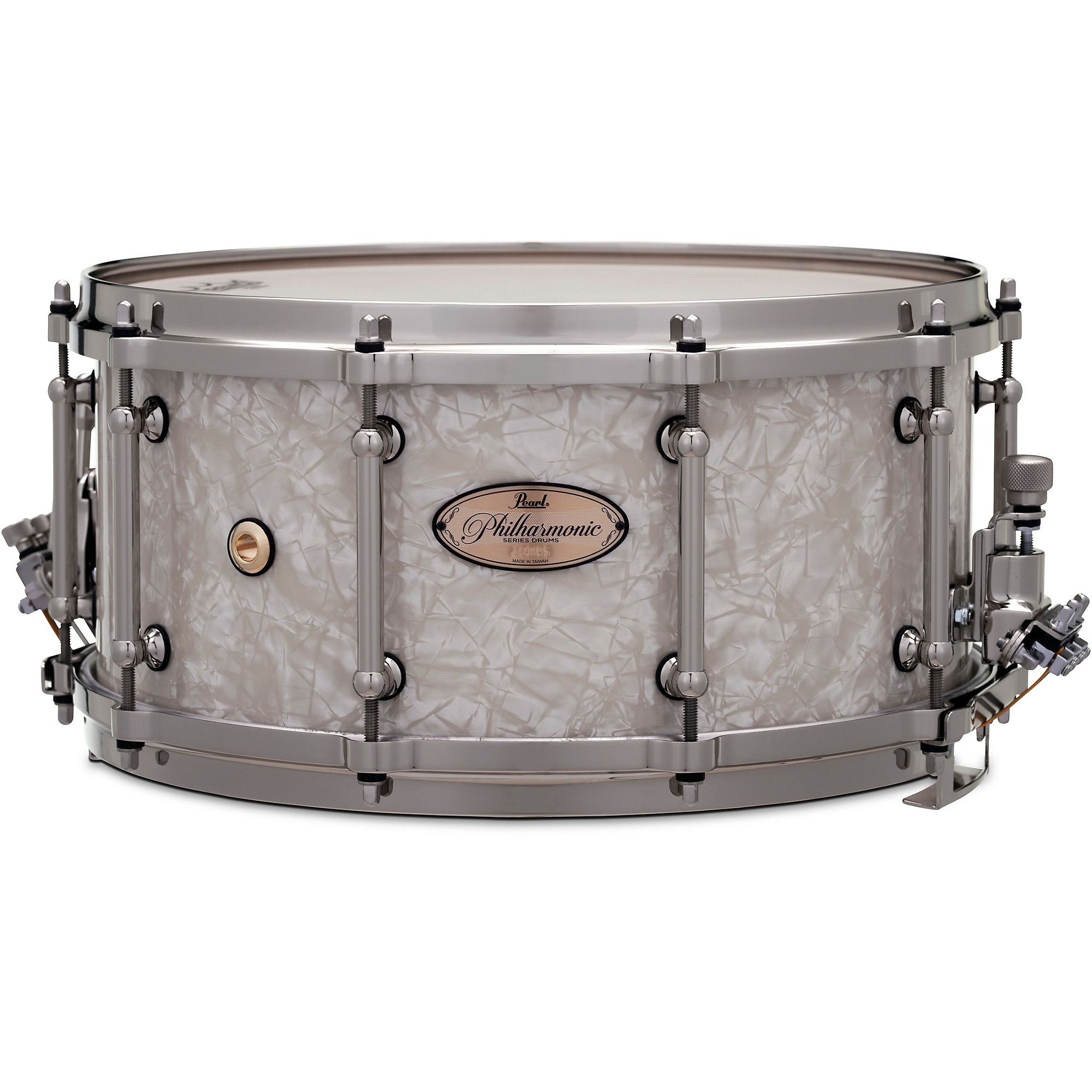 Pearl Philharmonic Maple Snare Drum 14 x 6.5 in. Nicotine White Marine Pearl