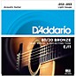 D'Addario EJ11 80/20 Bronze Light Acoustic Guitar Strings 10 Pack
