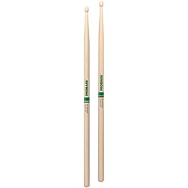 Promark Rebound Raw Hickory Acorn Tip Drum Sticks 5A Promark Rebound Raw Hickory Acorn Tip Drum Sticks 2B