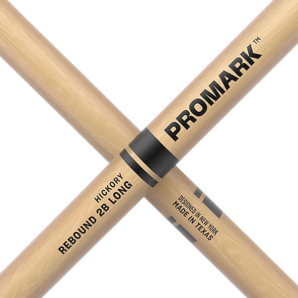 Promark Rebound Long Hickory Drum Stick 2B Wood