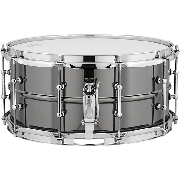 Ludwig Black Beauty Snare Drum With Tube Lugs and Road Runner Bag