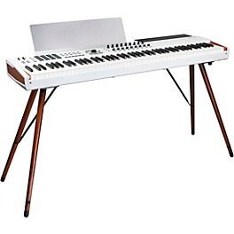 Arturia KeyLab 88 MKII Keyboard Controller and Matching Wooden Legs White