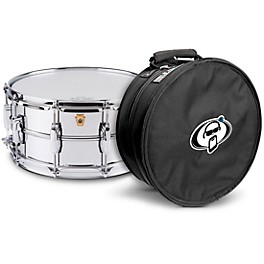 Ludwig Supraphonic Snare Drum Chrome With Protection Racket Case