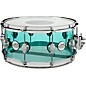 DW Design Series Sea Glass Acrylic Snare Drum, Chrome Hardware With SKB Case