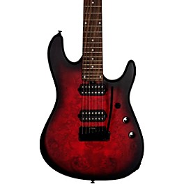 Sterling by Music Man Jason Richardson Cutlass Signature 7-String Electric Guitar Dark Scarlet Burst Satin