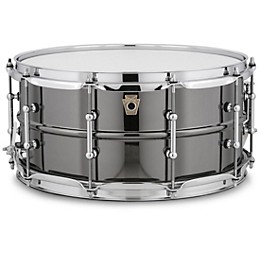 Ludwig Black Beauty Snare Drum With Tube Lugs and Protection Racket Case