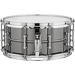 Ludwig Black Beauty Snare Drum With Tube Lugs and Protection Racket Case