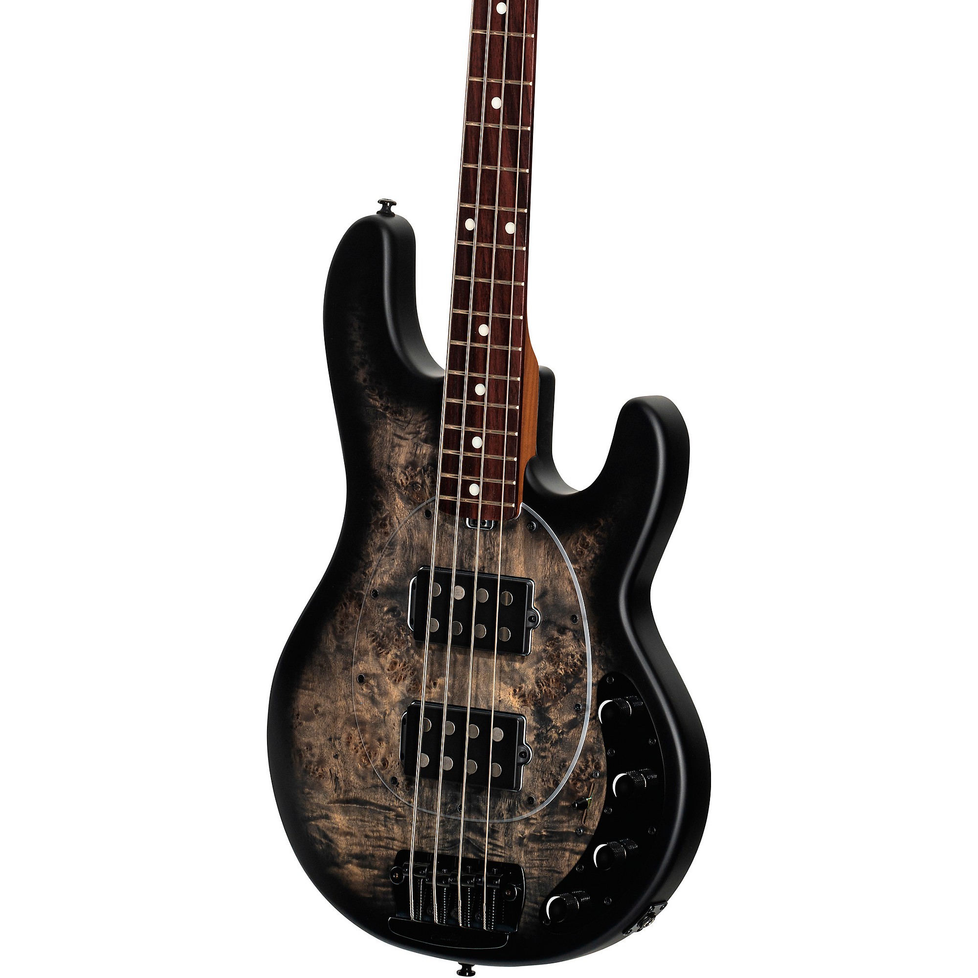 Sterling by Music Man Stingray Ray34HH Burl Top Electric Bass 
