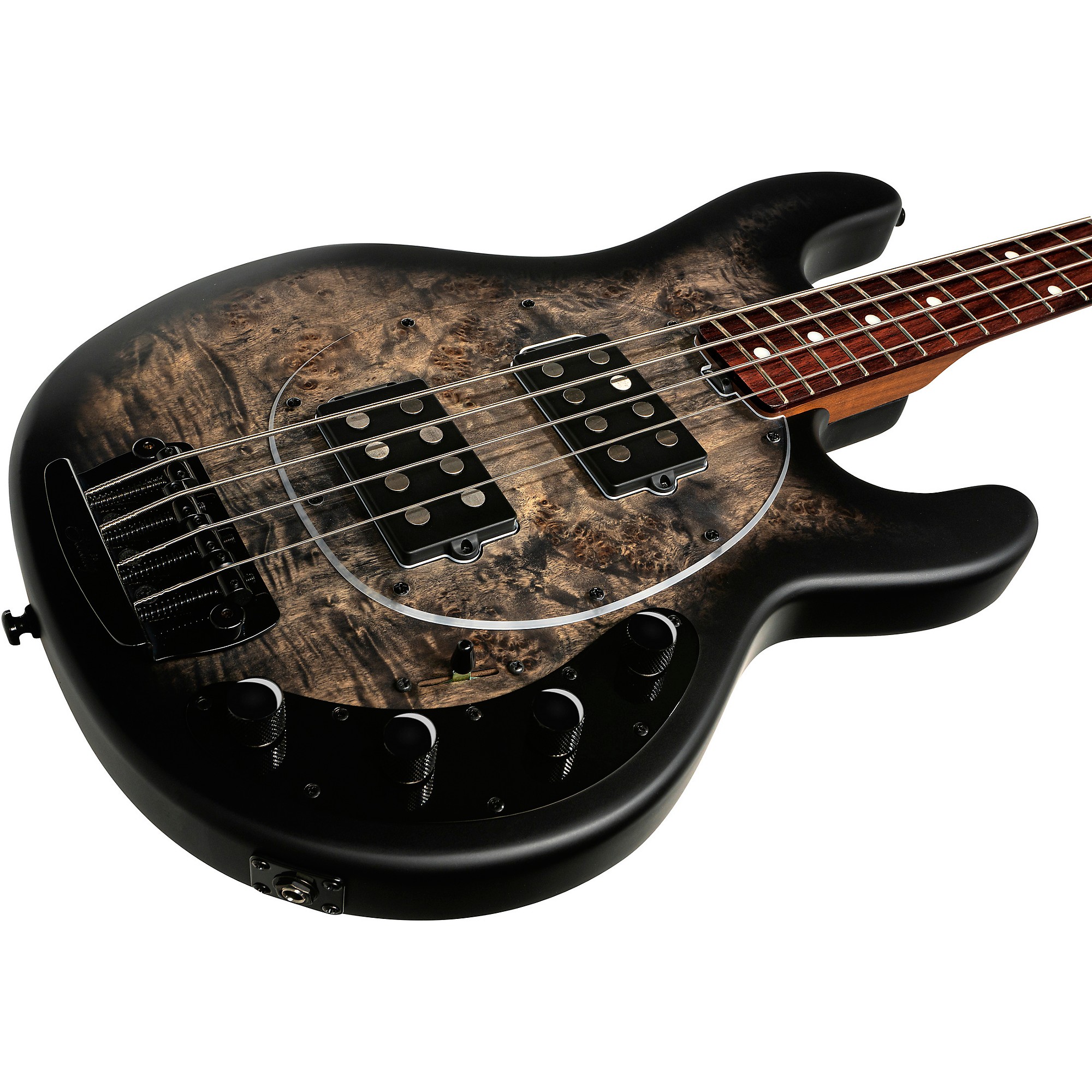 Sterling by Music Man Stingray Ray34HH Burl Top Electric