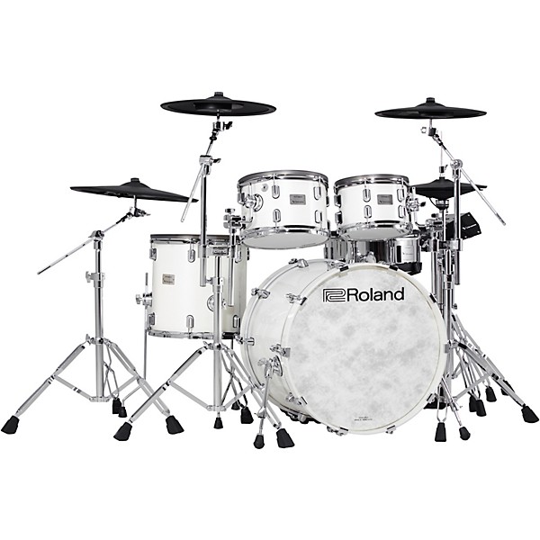 Roland VAD706 V-Drums Acoustic Design Drum Kit Pearl White Finish 