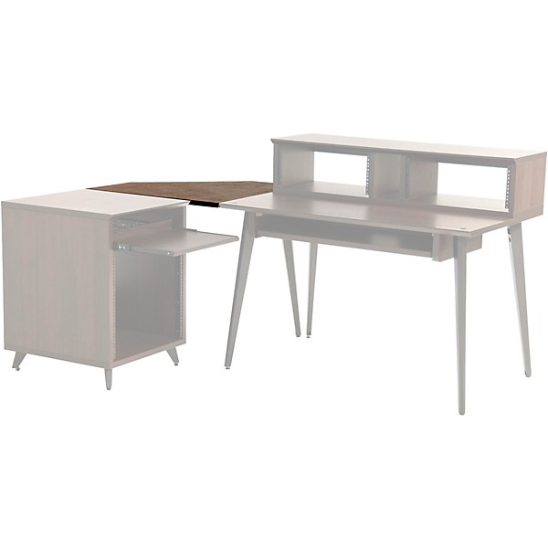 Gator Frameworks GFW-ELITEDESKCRNR Elite Furniture Series Corner Desk Section Dark Walnut
