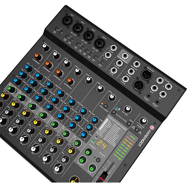 Features & Benefits of the Harbinger LV12 12-Channel Analog Mixer with  Bluetooth & FX 