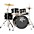 Rogue RGD0520 5-Piece Complete Drum Set Dark Red Rogue RGD0520 5-Piece Complete Drum Set Black