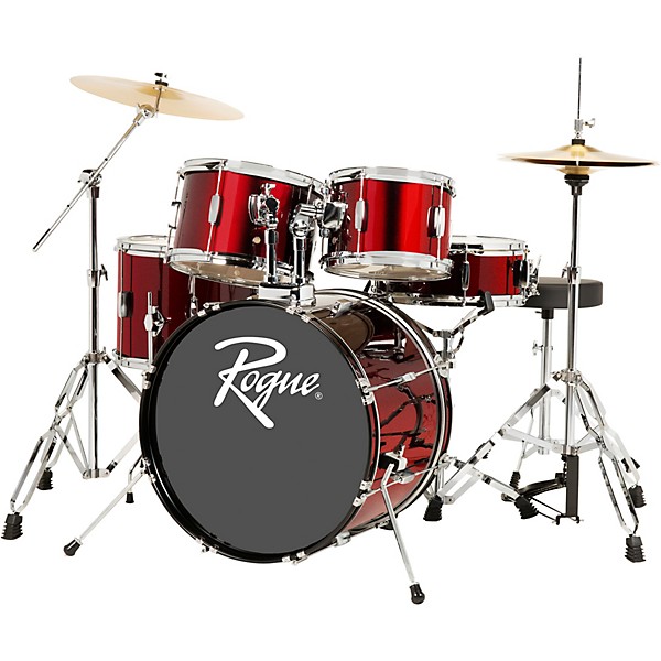 Rogue RGD0520 5-Piece Complete Drum Set Dark Red