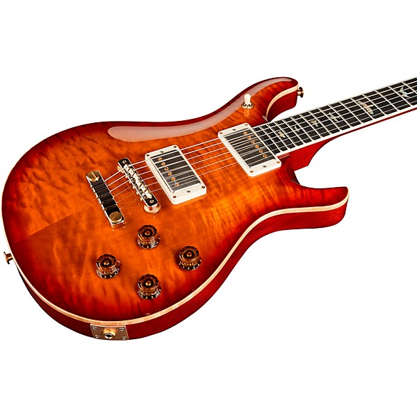 PRS Wood Library McCarty 594 With Quilt 10-Top Electric Guitar Dark Cherry Sunburst