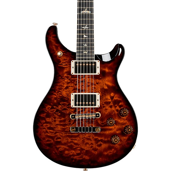 PRS Wood Library McCarty 594 With Quilt 10-Top Electric Guitar Black Gold Burst