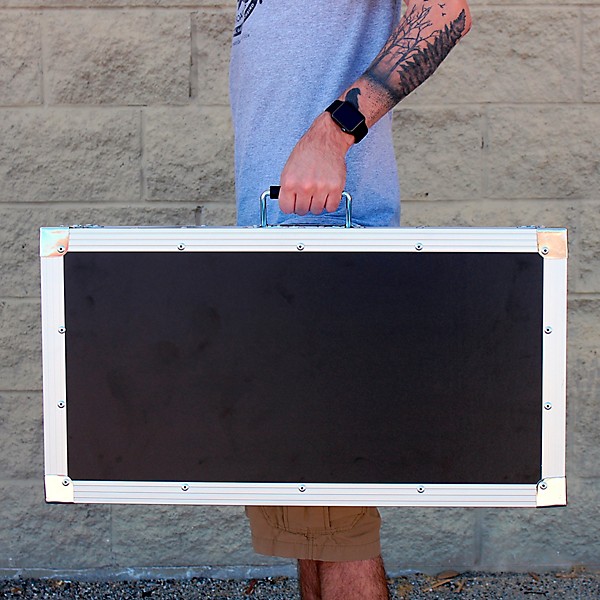 Blackbird Pedalboards 12x24 White Alchemy Pedalboard and ATA Case Medium White